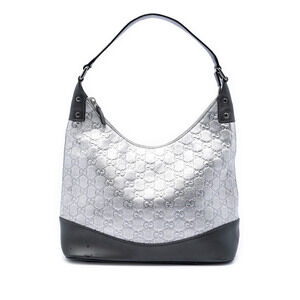 Pre-Loved Gucci Metallic Guccissima Shoulder Bag